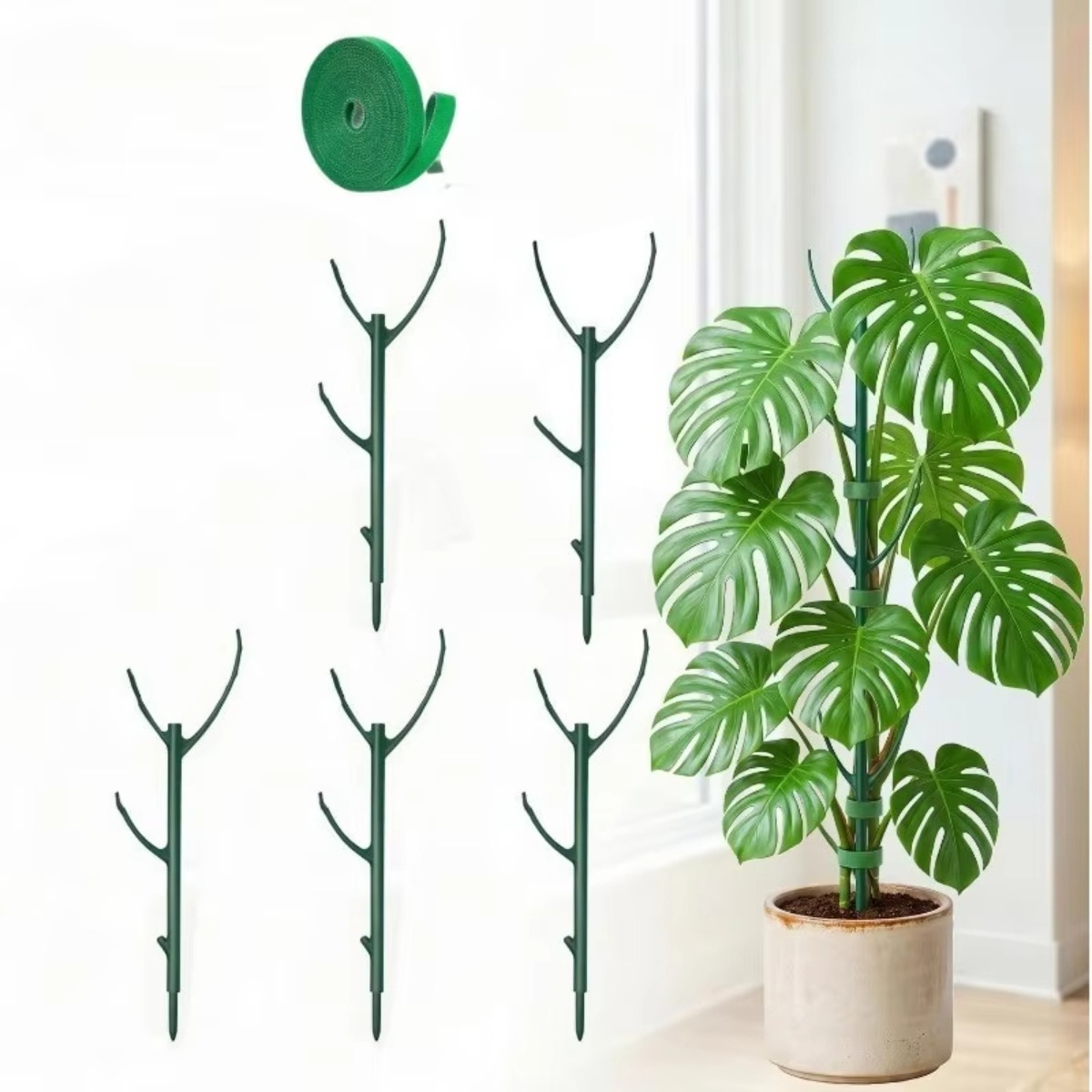 Plant Support Stake - 6Pcs Monstera Plant Support Set Stackable