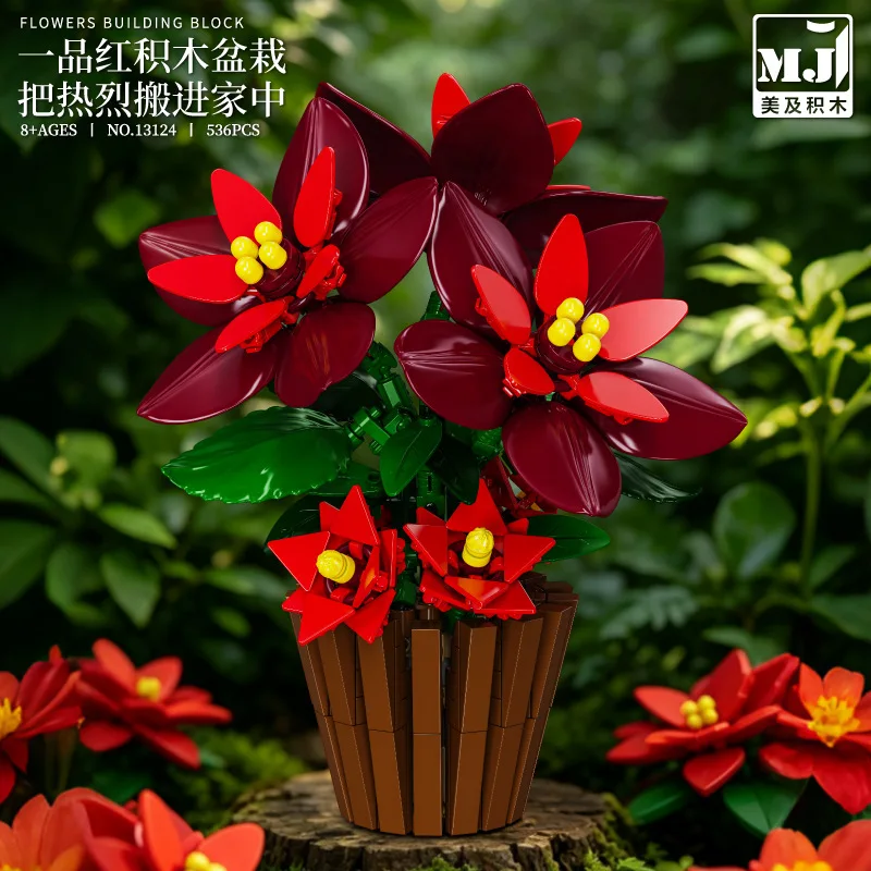 Plant Parent Yearly - Potted Plant Building Blocks Peace Lily/Maple/Pine