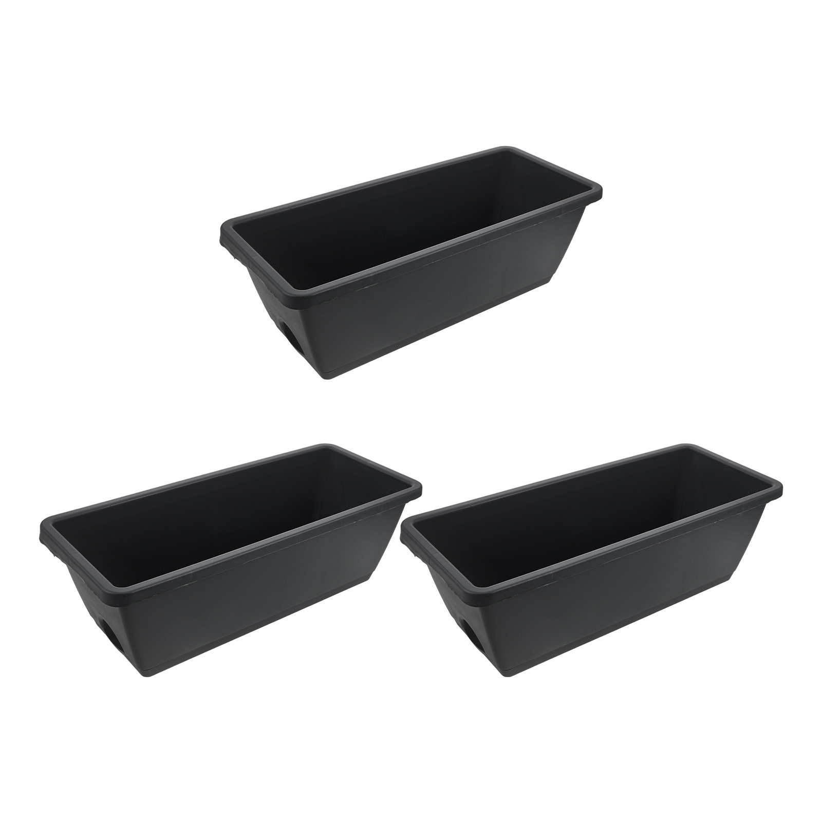 Succulent Set - Rectangular Resin Planters Set of 3,