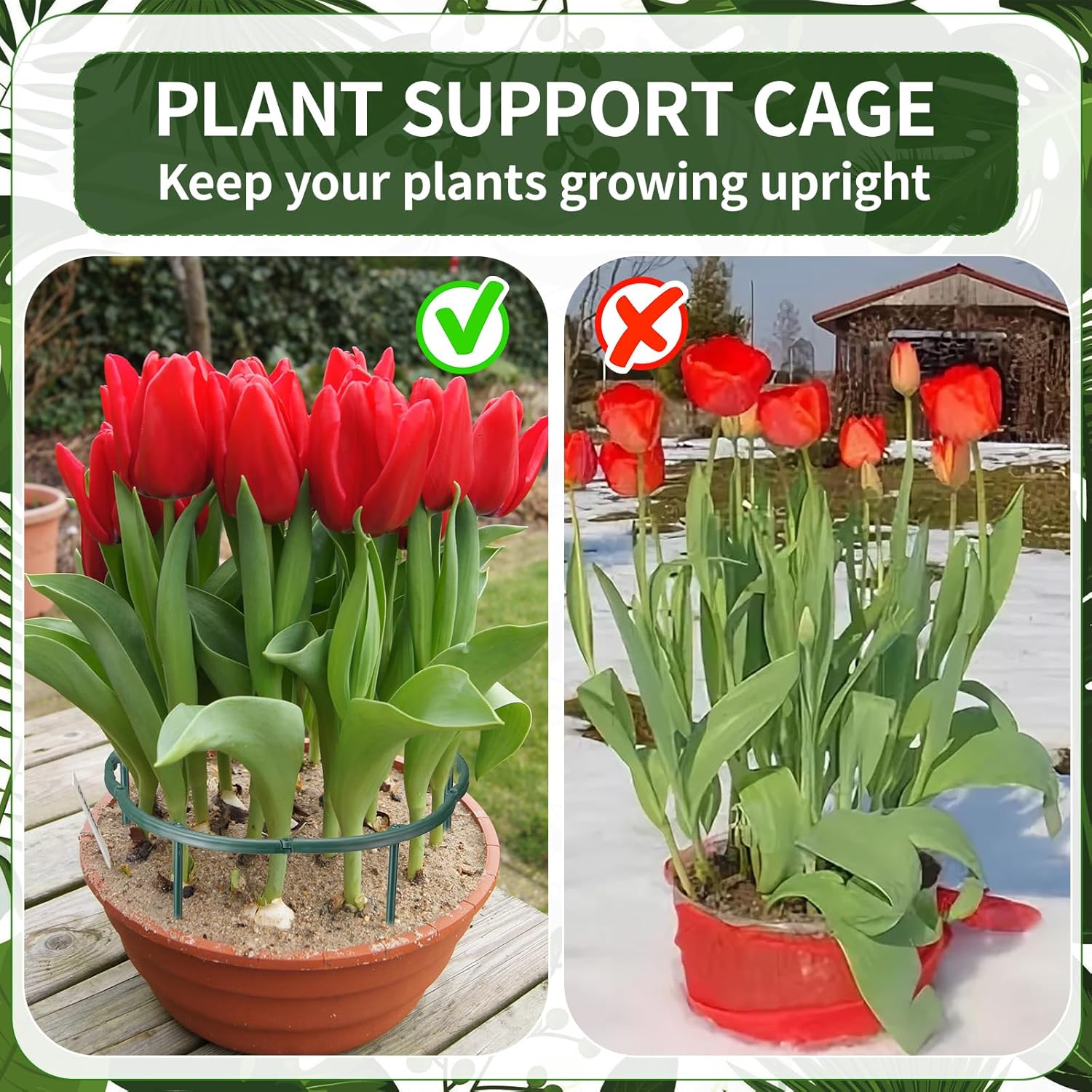 1/16pcs Plant Support Stake Fl - огляд і ціна Plant Support Stake