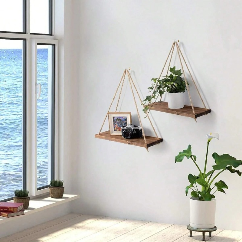 1PC Wooden Swing Hanging Hemp  - огляд і ціна Terracotta Pot