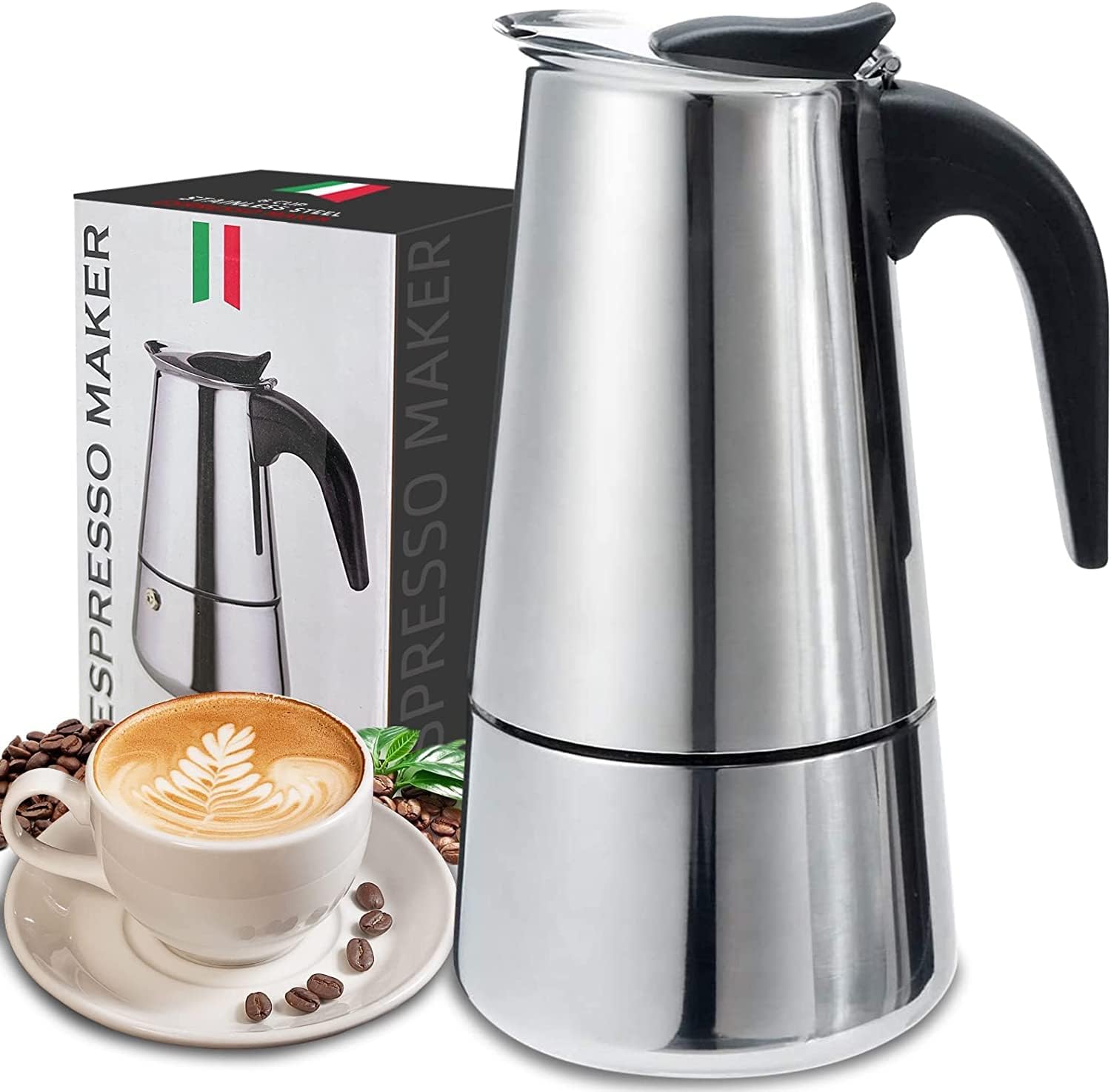 4/6/9 Cups Moka Pot Caffe Mach - огляд і ціна Pothos