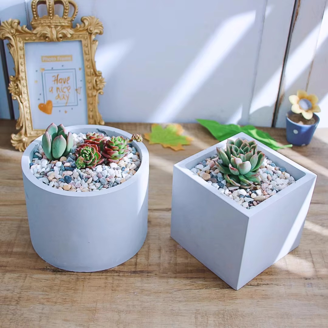 15cm Large Size Round Concrete - огляд і ціна Succulent Set