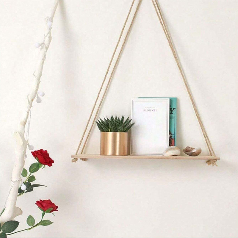 Wooden Swing Hanging Hemp Rope - огляд і ціна Terracotta Pot