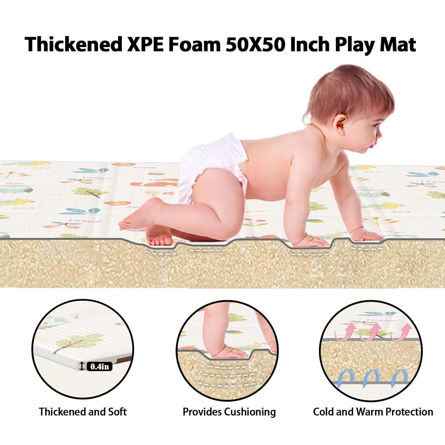 Foldable Baby Play Mat Childre - огляд і ціна Repotting Mat